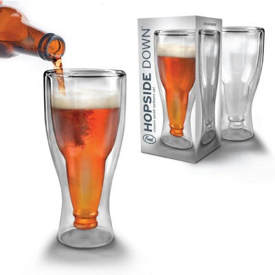 Hopside Down Beer Glass